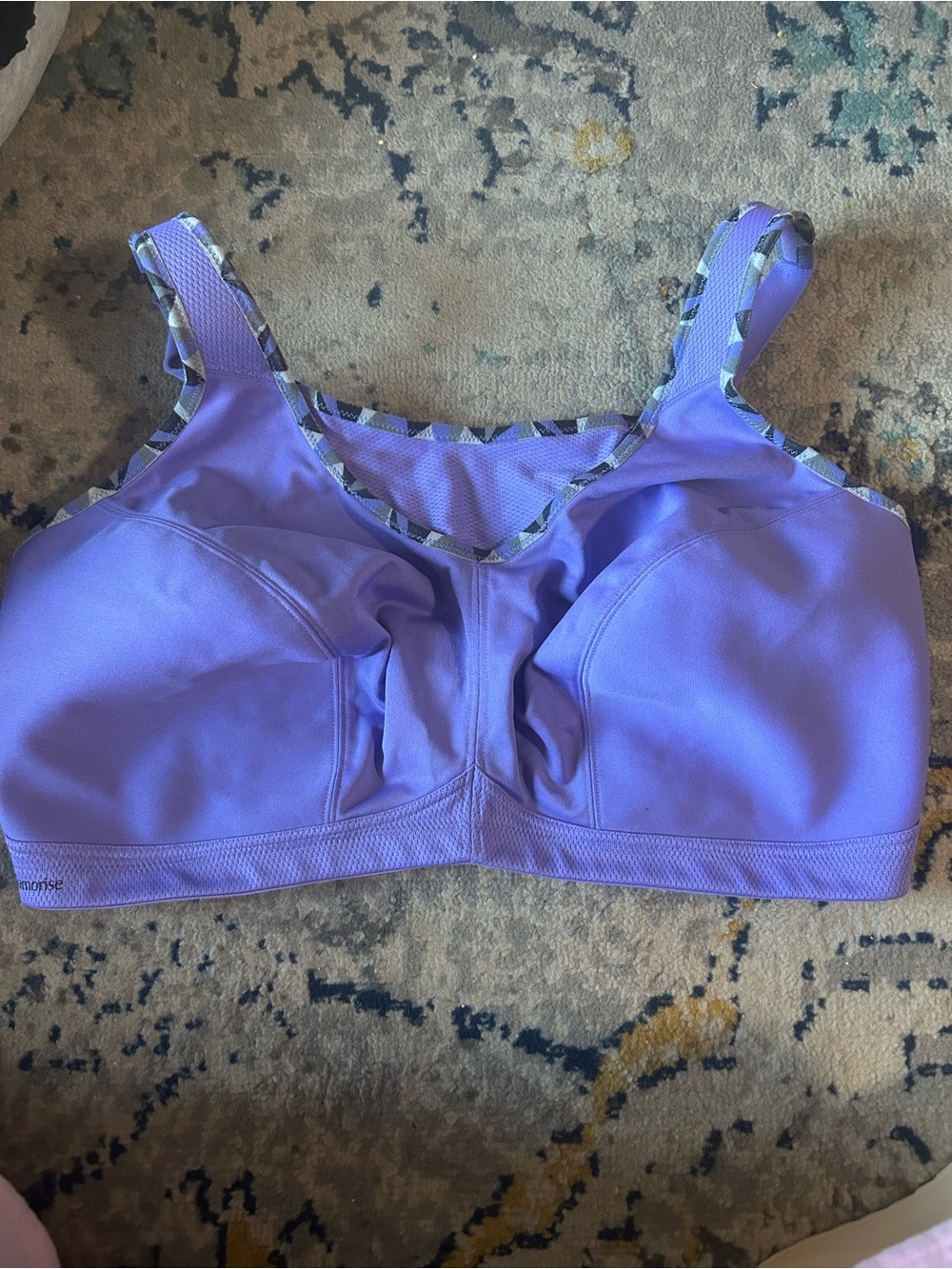 Glamorise Women's Lavender Sports Bra - Supportive Comfort 48DD